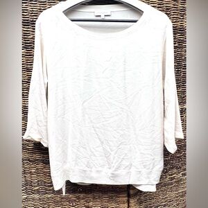 Antonelli- Chic Cream Women's‎ Blouse, Made in Italy, Size:46, 100% Silk